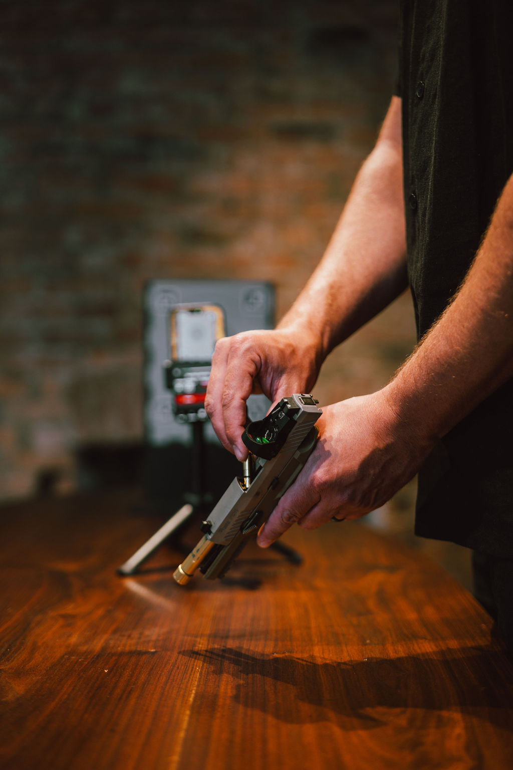 Loading a Strikeman laser cartridge